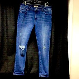 Warp & Weft Slim ankle cropped jeans